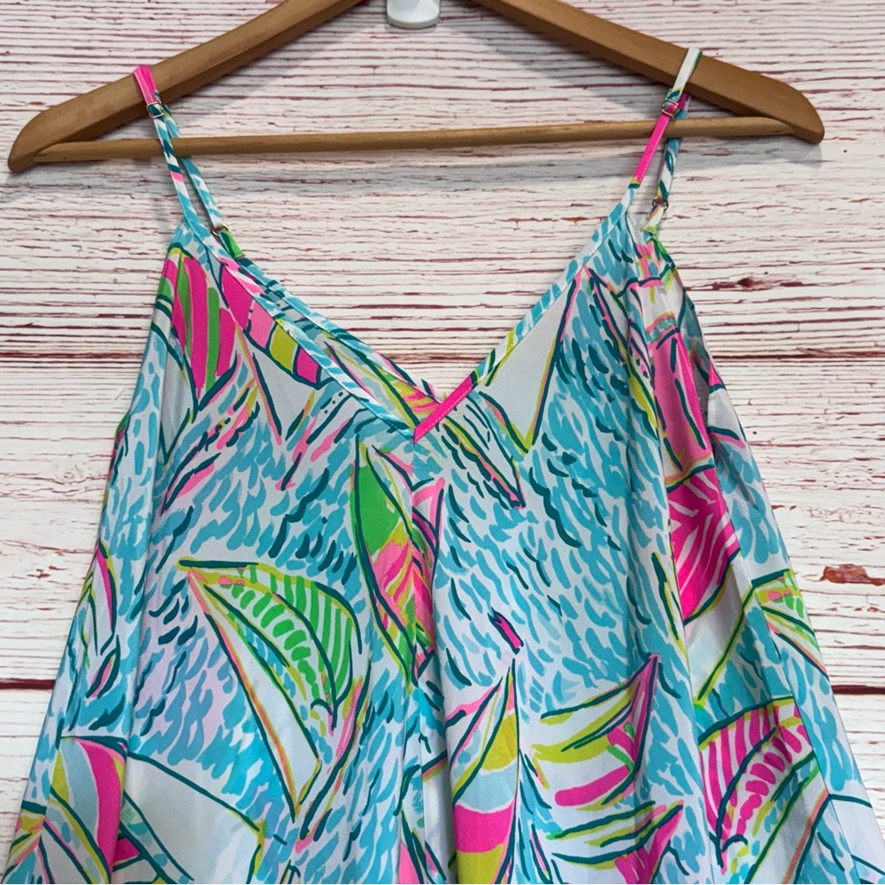 Lilly Pulitzer RARE Rylan Silk Maxi Dress In You Gotta Regatta Multi Sz M - Picture 6 of 13